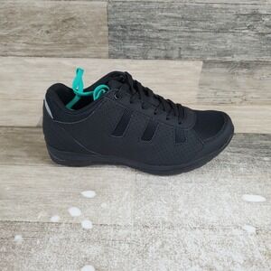 Serfas Trax Womens Cycling Shoes Sz 5 Athletic Mountain Bikes Black Sneakers